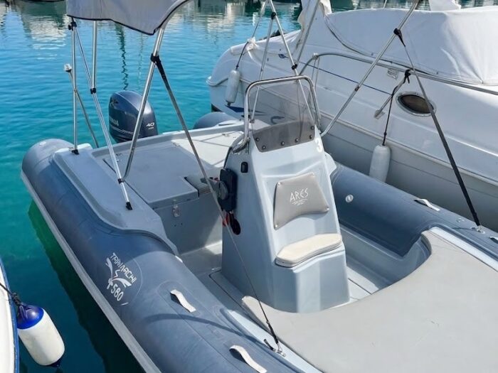 Trimarchi 580 RIB ready for the Alghero RIB rental service