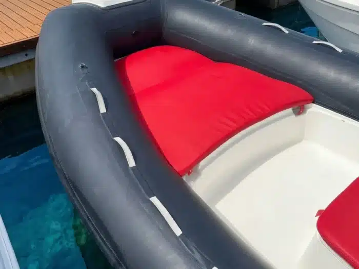 Sun deck cushions CNC 510 RIB rental Alghero no license required